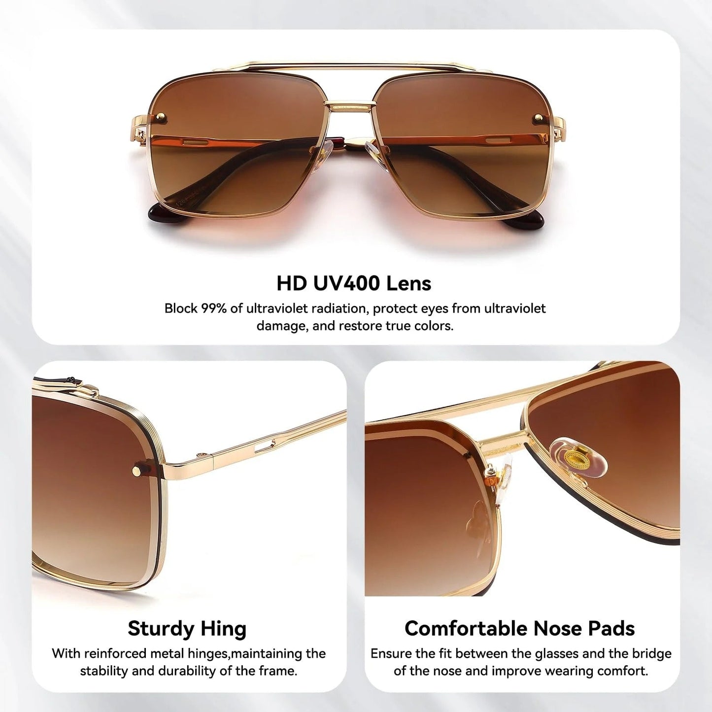 🌤️Retro Gradient Sunglasses with UV400 Protection