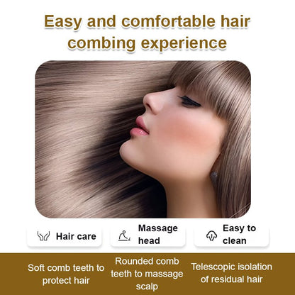 Automatic Self-Cleaning Rotating Hair Brush with Easy Hair Removal for Tangle-Free Styling